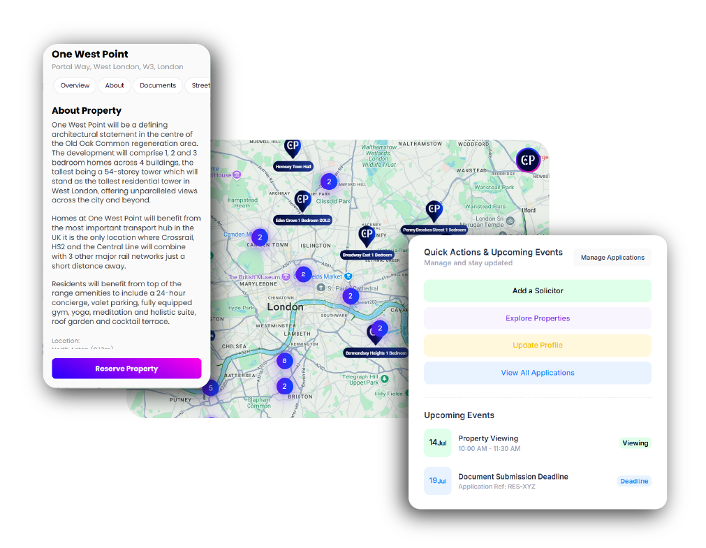 Authentication screens illustration